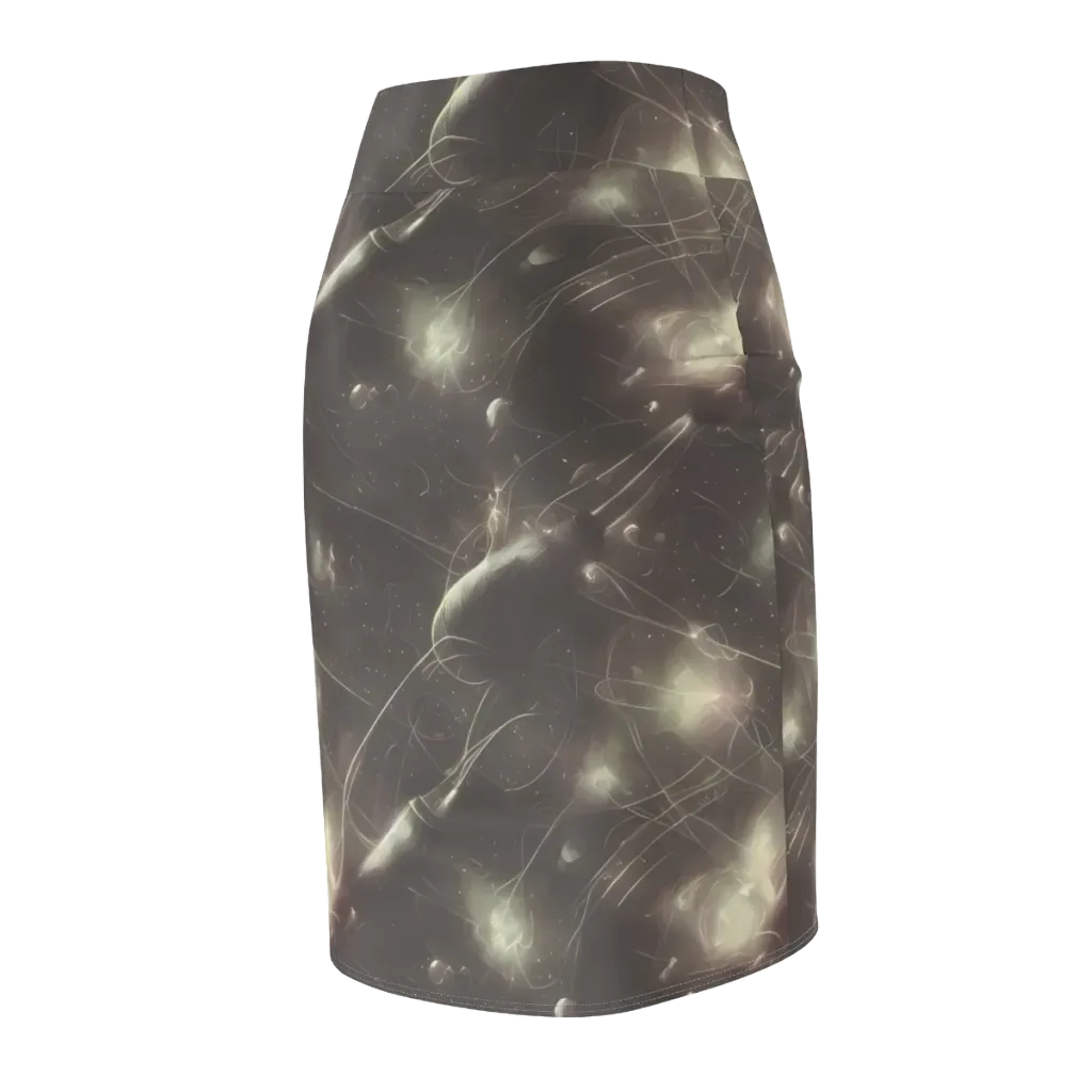 Nebula Veins on Pencil Skirt — Back Side