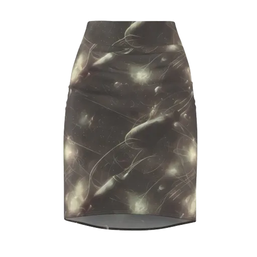 Nebula Veins on a Pencil Skirt