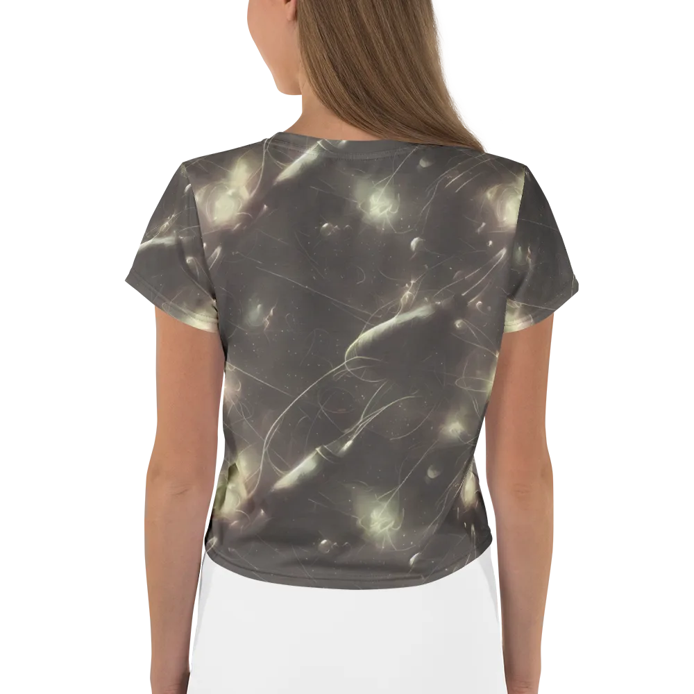 Nebula Veins on Crop Tee — Back