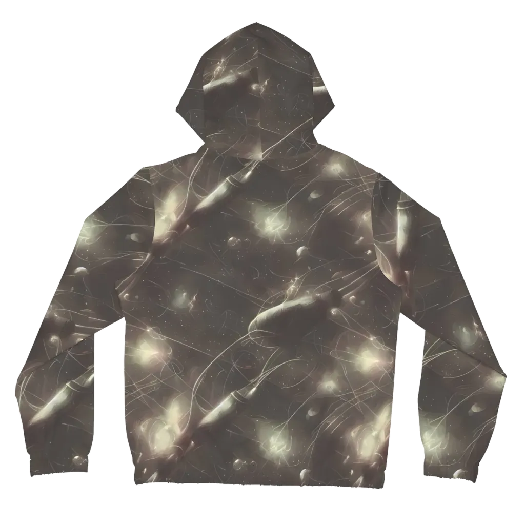 Nebula Veins on Women's Full-Zip Hoodie — Back