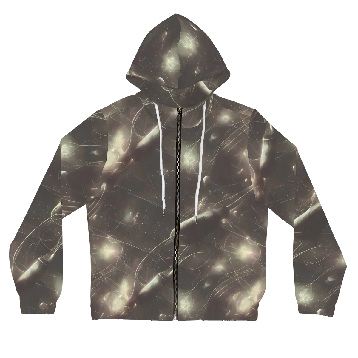 Nebula Veins on Women's Full-Zip Hoodie — Front