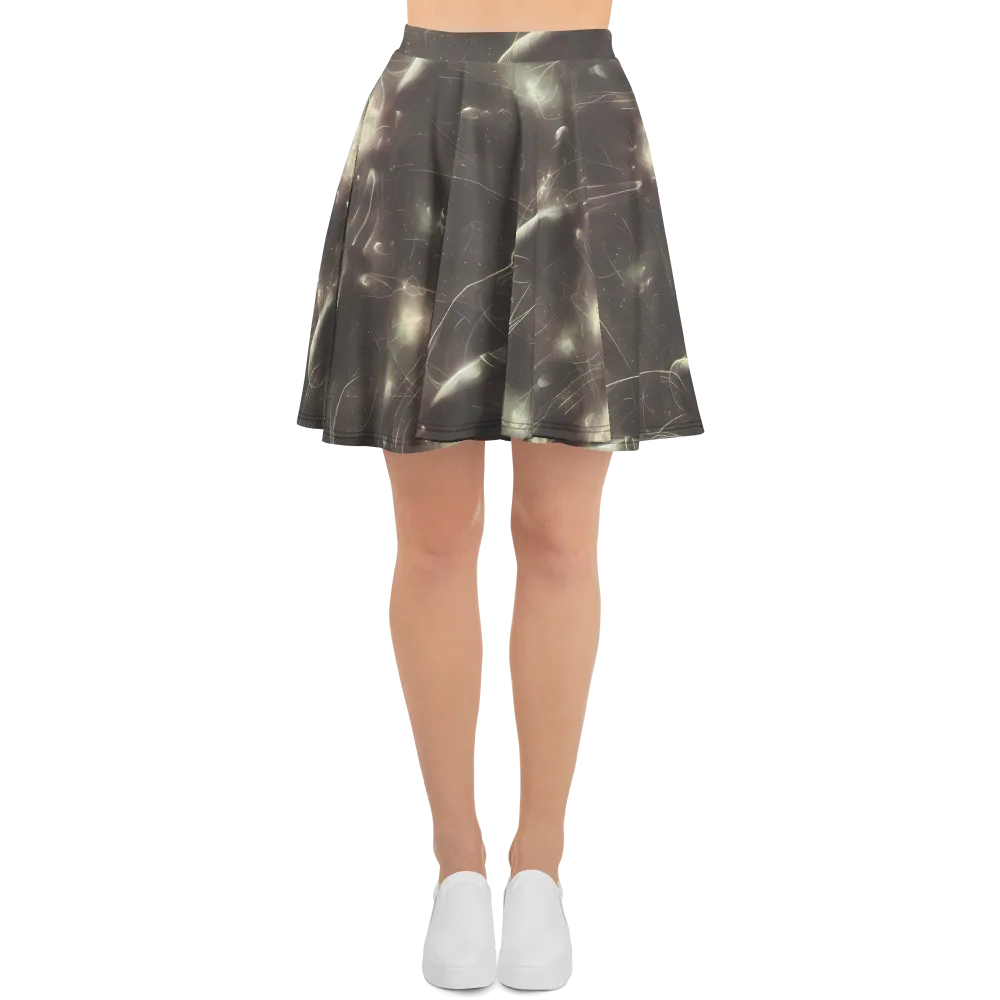 Nebula Veins on Skater Skirt — Front