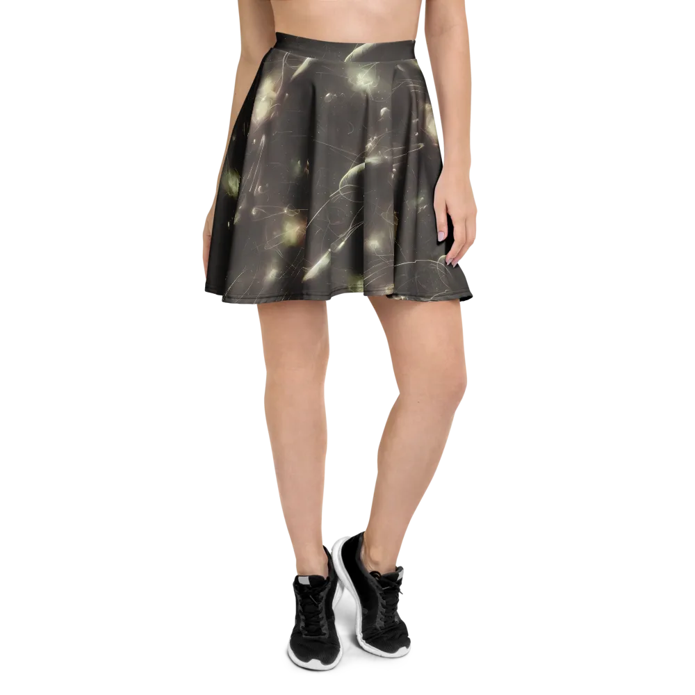 Nebula Veins on Skater Skirt — Front