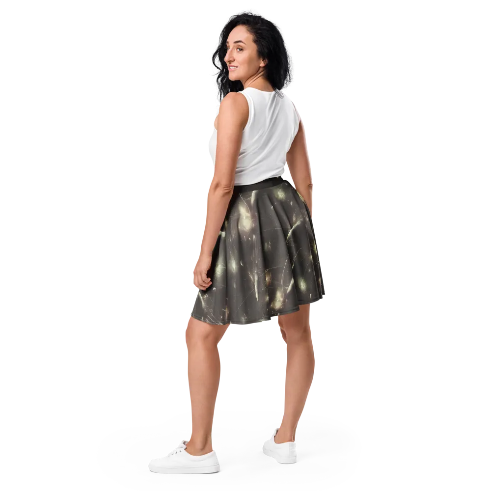 Nebula Veins on Skater Skirt — Back