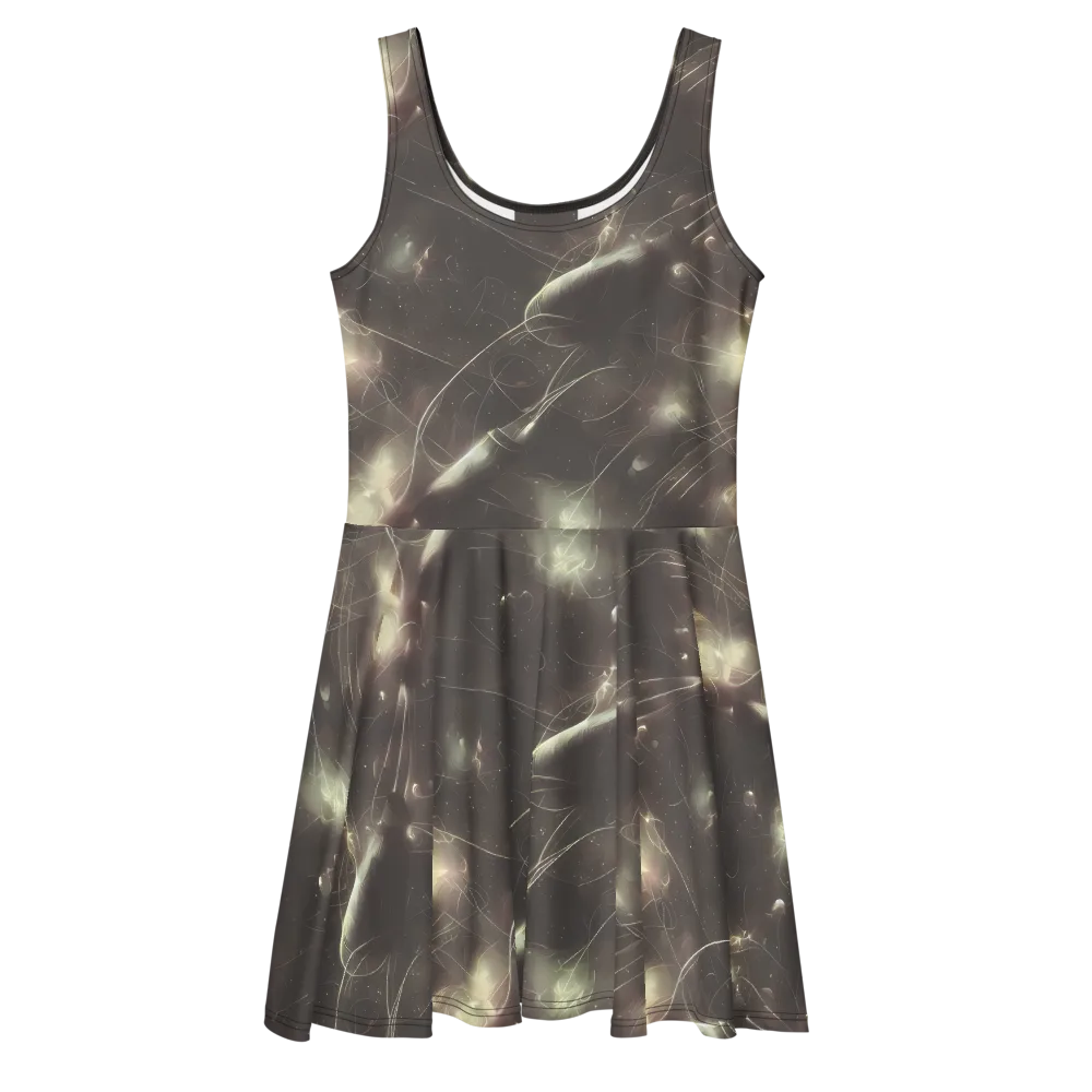 Nebula Veins on Skater Dress — Front
