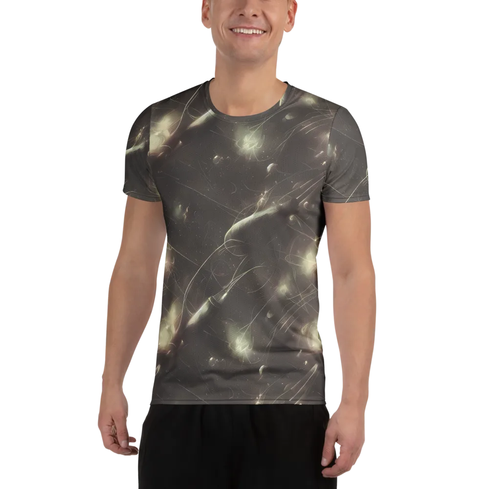 Nebula Veins on Men's Athletic T-Shirt — Front