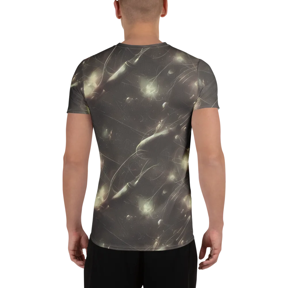 Nebula Veins on Men's Athletic T-Shirt — Back