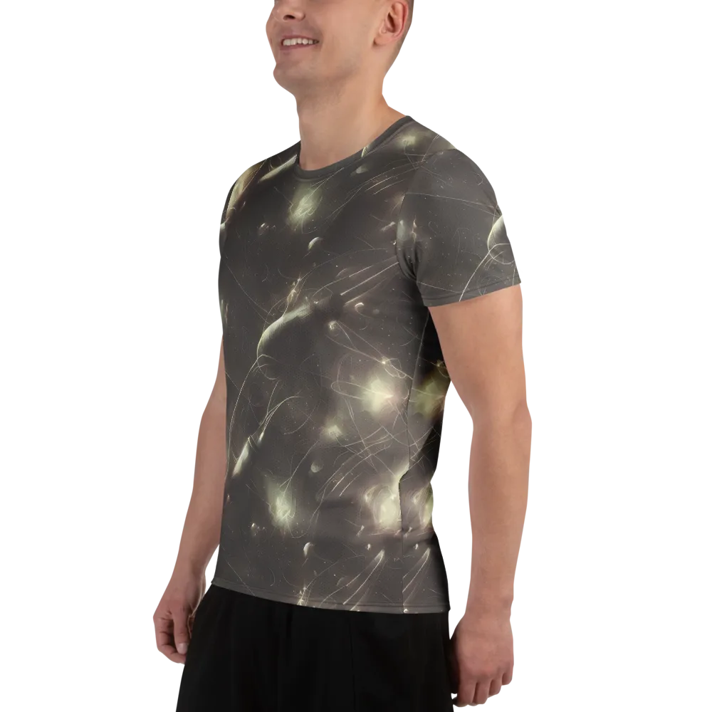Nebula Veins on Men's Athletic T-Shirt — Left