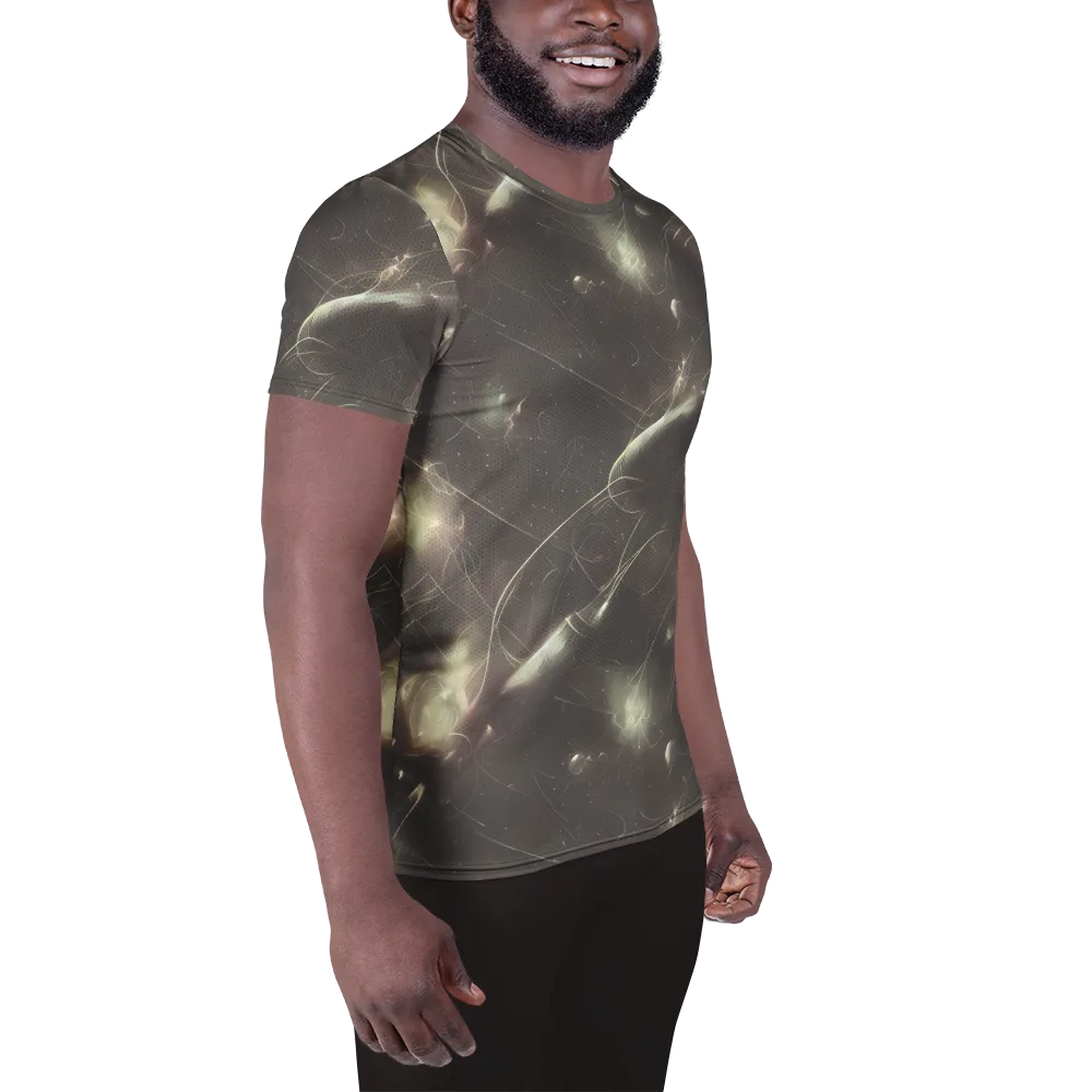 Nebula Veins on Men's Athletic T-Shirt — Right