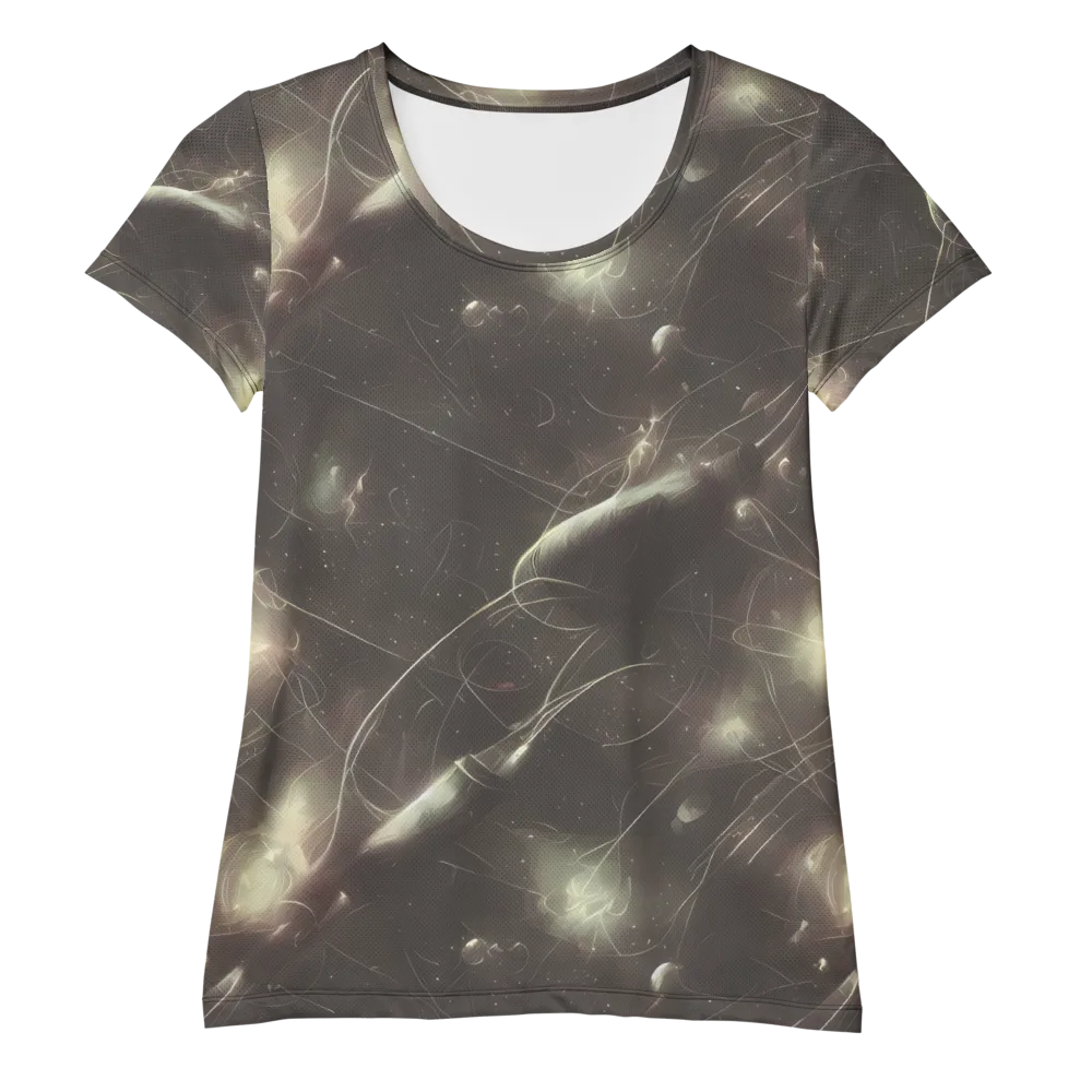 Nebula Veins on Women's Athletic T-Shirt — Front