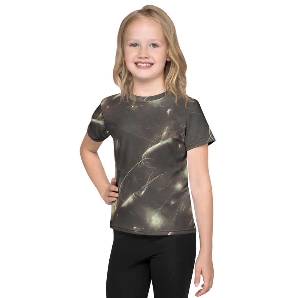 Nebula Veins on Kids Crew Neck T-Shirt — Front