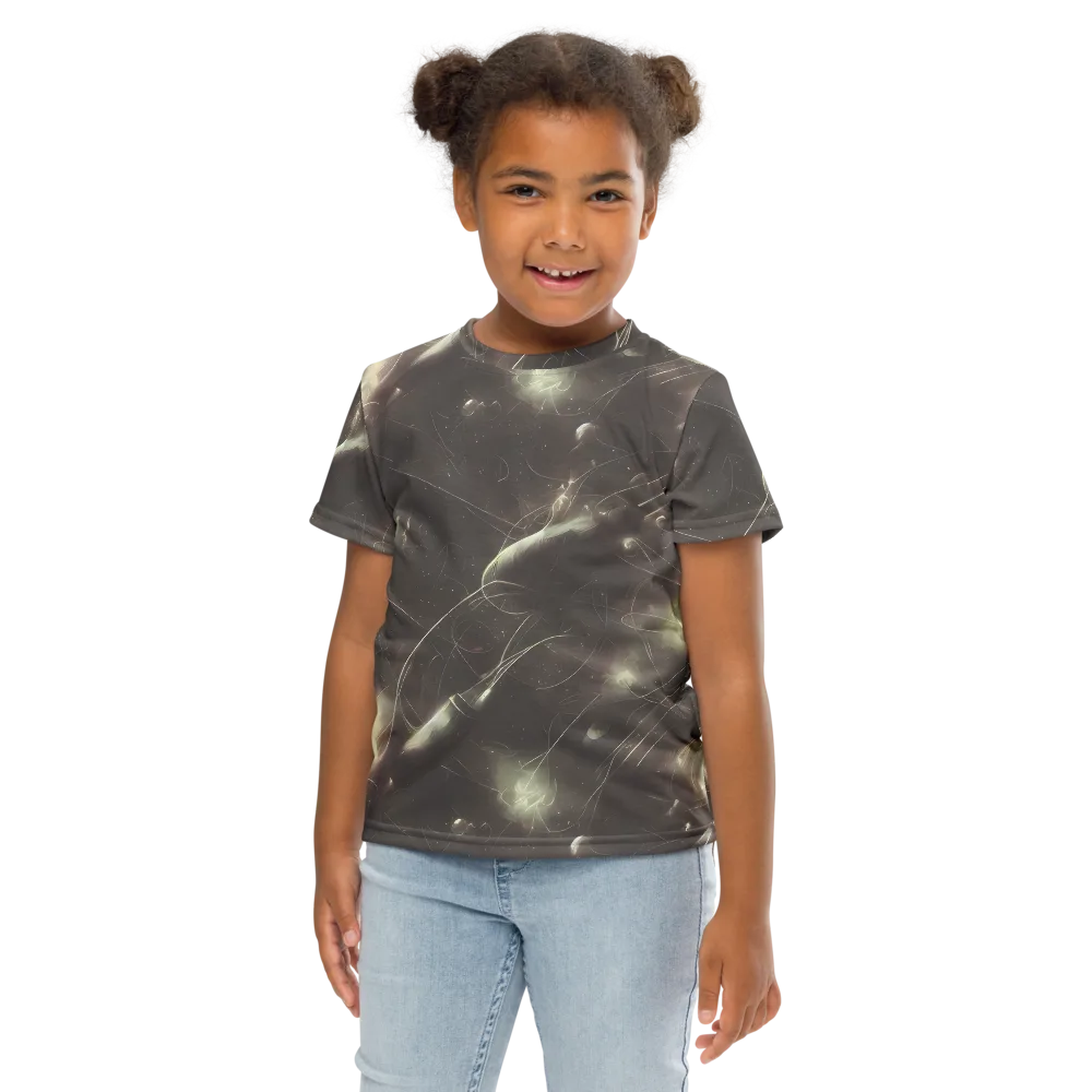 Nebula Veins on Kids Crew Neck T-Shirt — Front