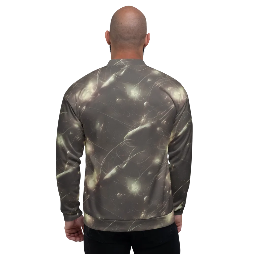 Nebula Veins on Bomber Jacket — Back