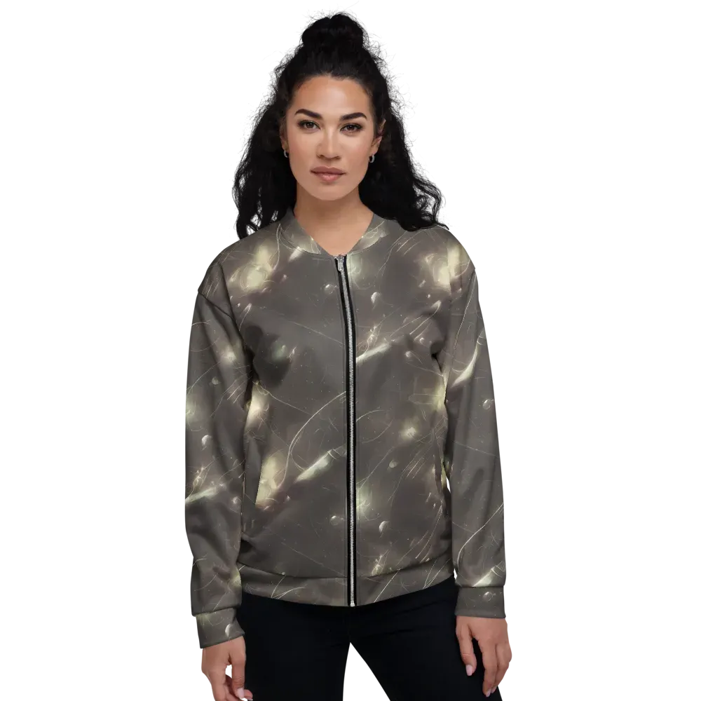 Nebula Veins on Bomber Jacket — Front