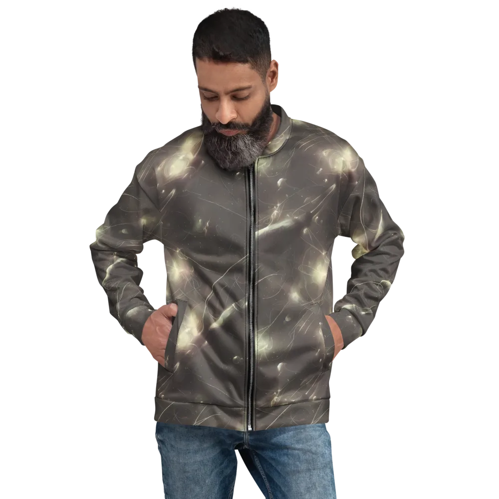 Nebula Veins on Bomber Jacket — Front