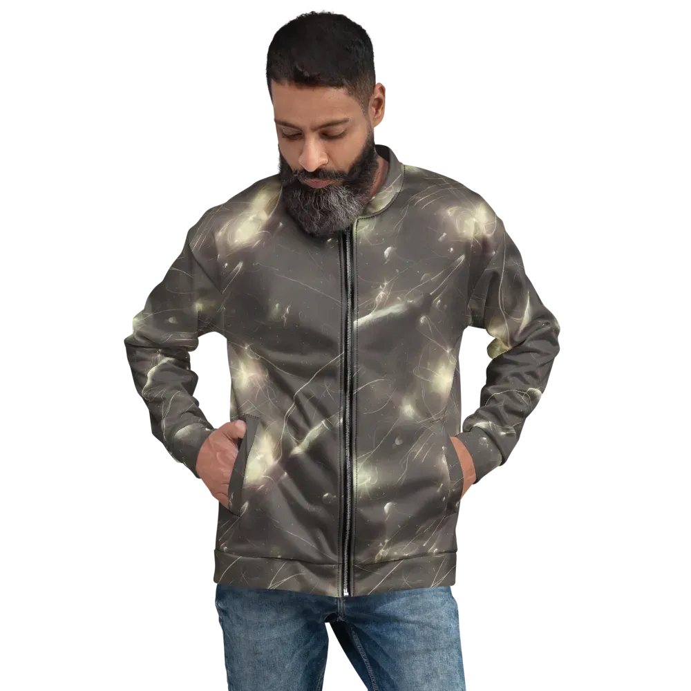 Nebula Veins on Bomber Jacket — Front
