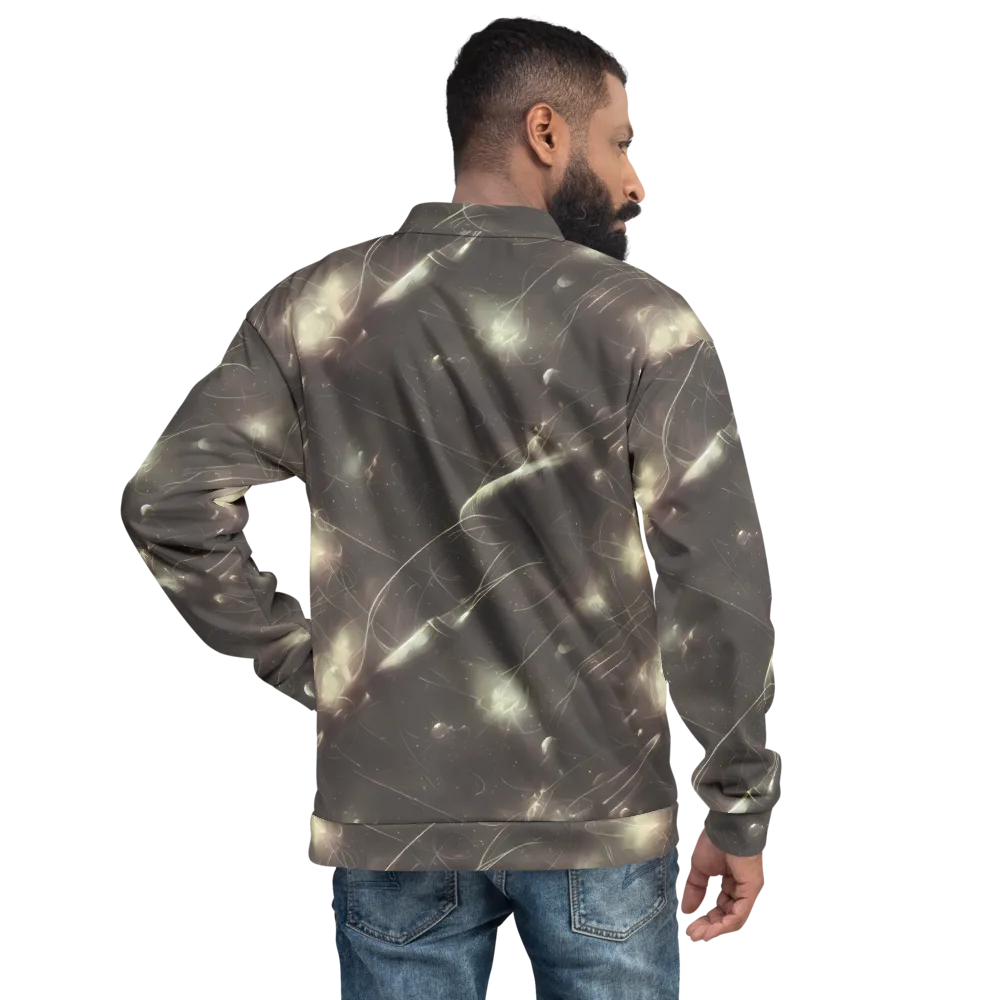 Nebula Veins on Bomber Jacket — Back