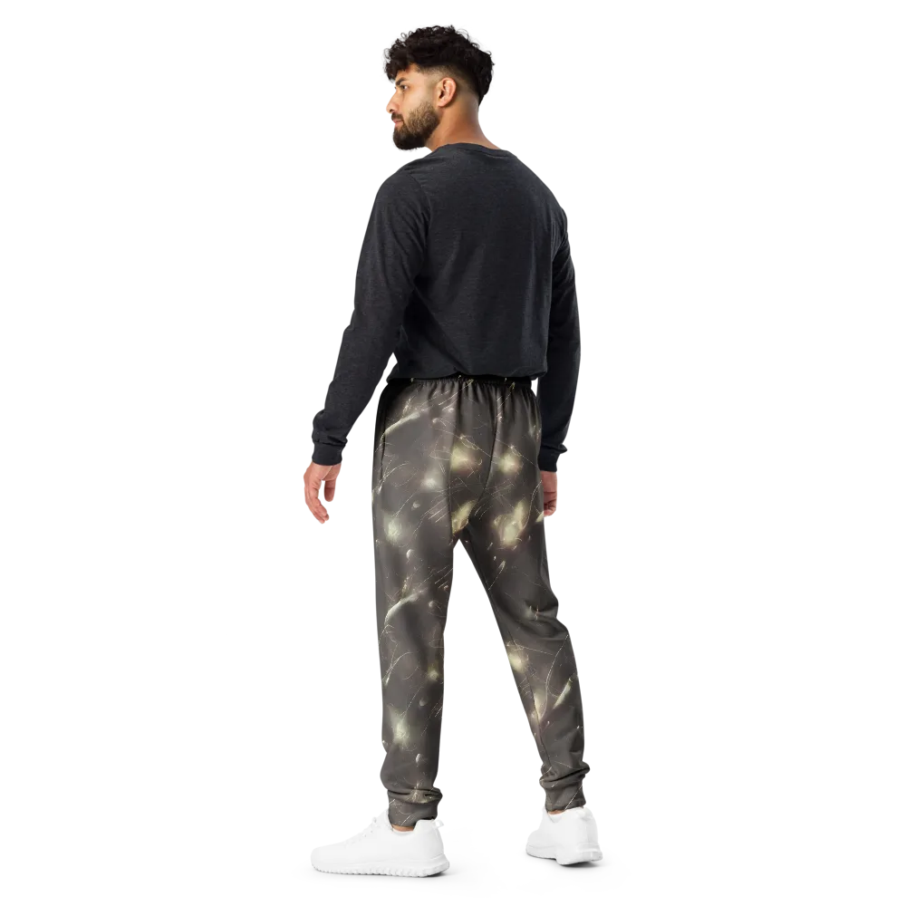 Nebula Veins on Men's Joggers — Back