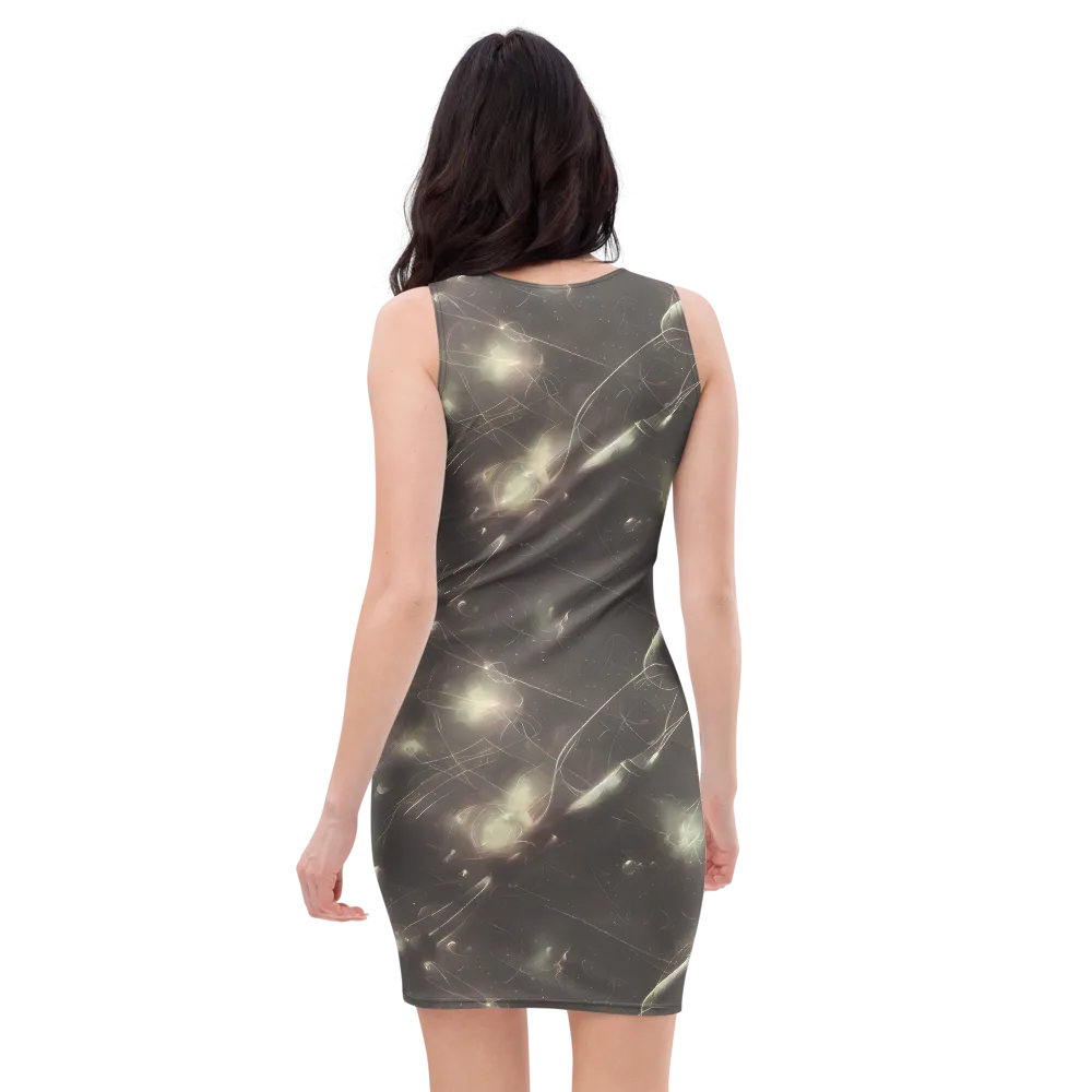 Nebula Veins on Bodycon Dress — Back
