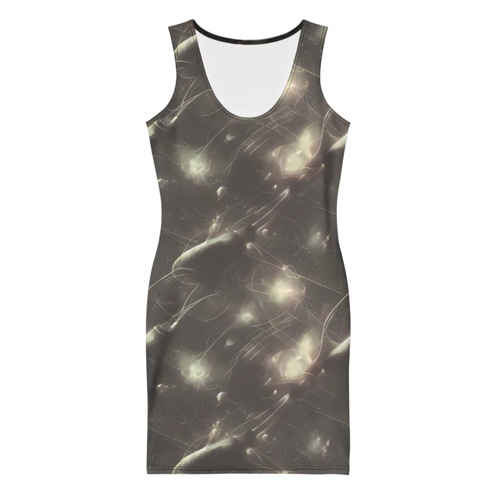 Nebula Veins on Bodycon Dress — Front