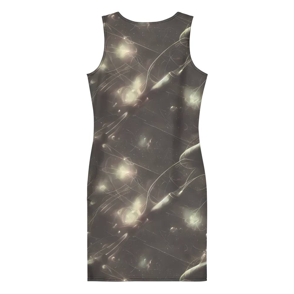 Nebula Veins on Bodycon Dress — Back