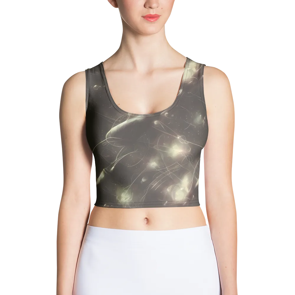 Nebula Veins on Crop Top — Front