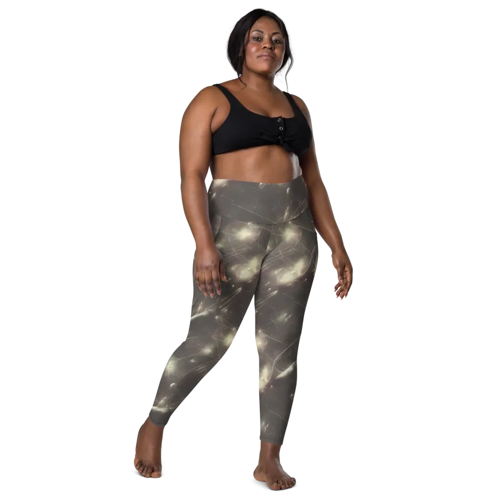 Nebula Veins on Leggings with Pockets — Front