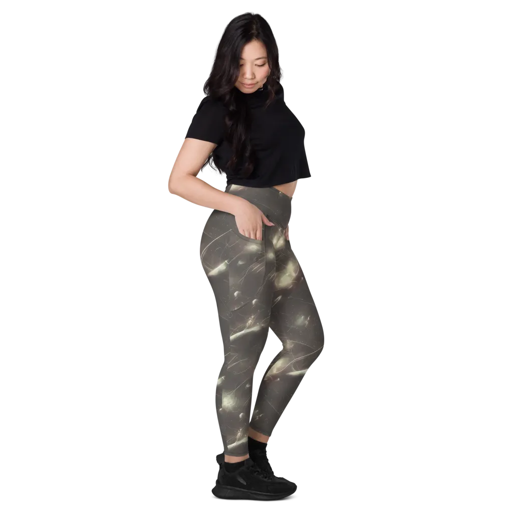 Nebula Veins on Leggings with Pockets — Right