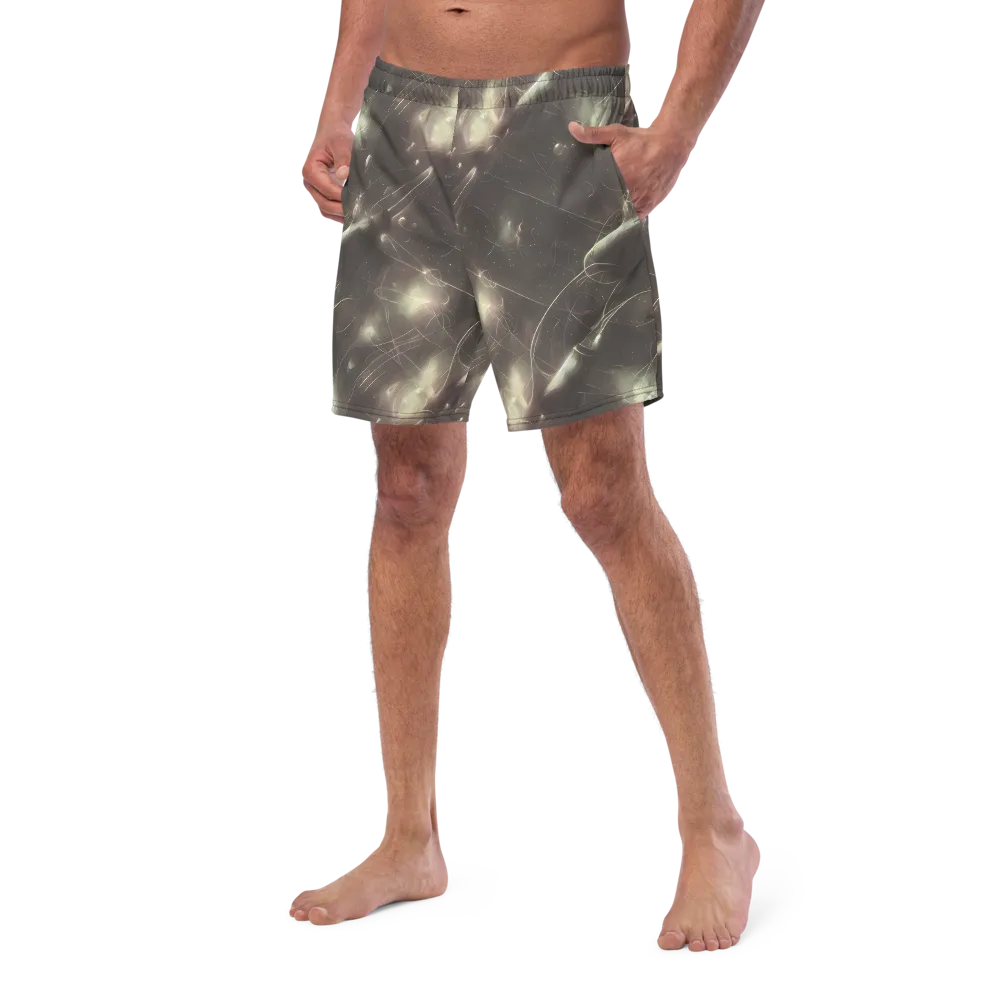 Nebula Veins on Swim Trunks — Left Front