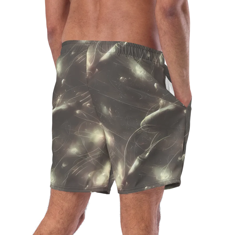 Nebula Veins on Swim Trunks — Right Back