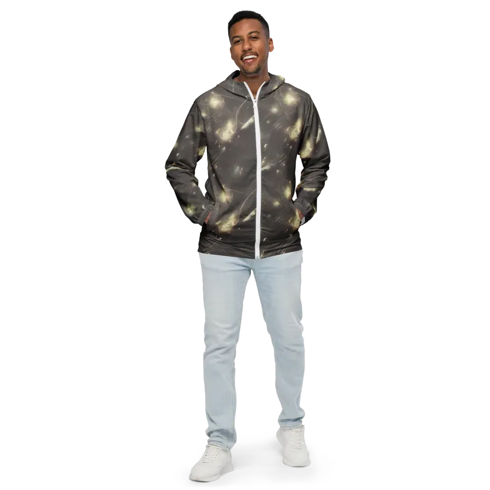Nebula Veins on Men's Windbreaker — Front