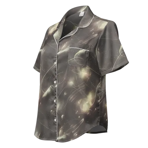 Nebula Veins on a Women's Short Sleeve Pajama Top