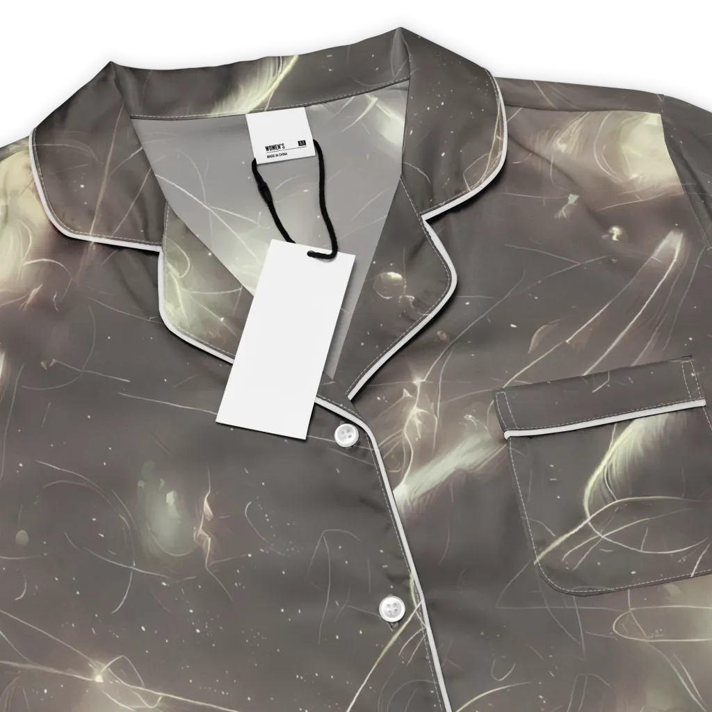 Nebula Veins on Women's Short Sleeve Pajama Top — Product details