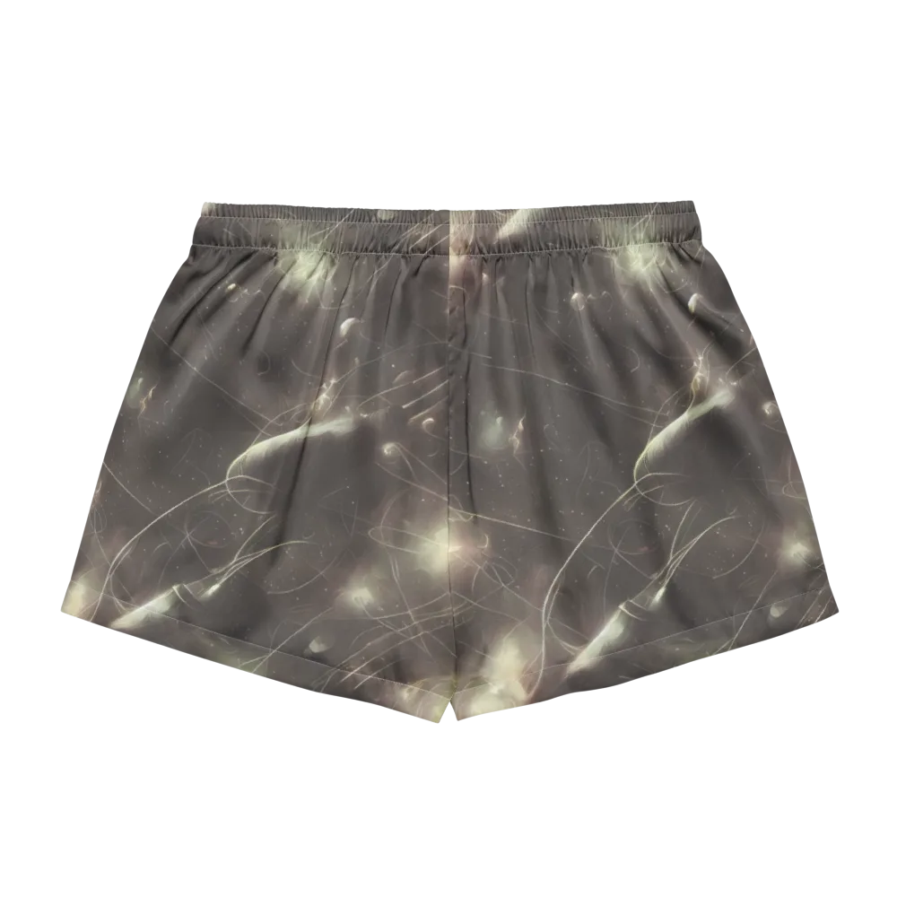 Nebula Veins on Women's Pajama Shorts — Back
