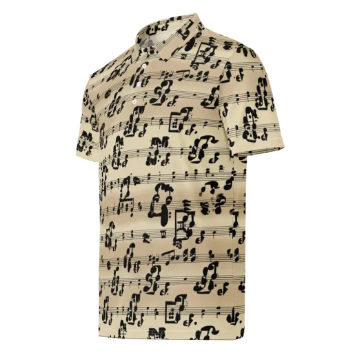 Midnight Melody on a Men's Slim Fit Polo Shirt