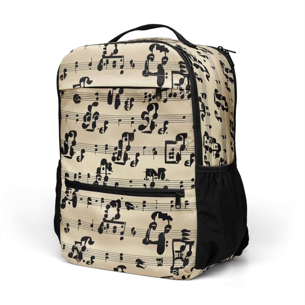 Midnight Melody on Utility Backpack — Left Front