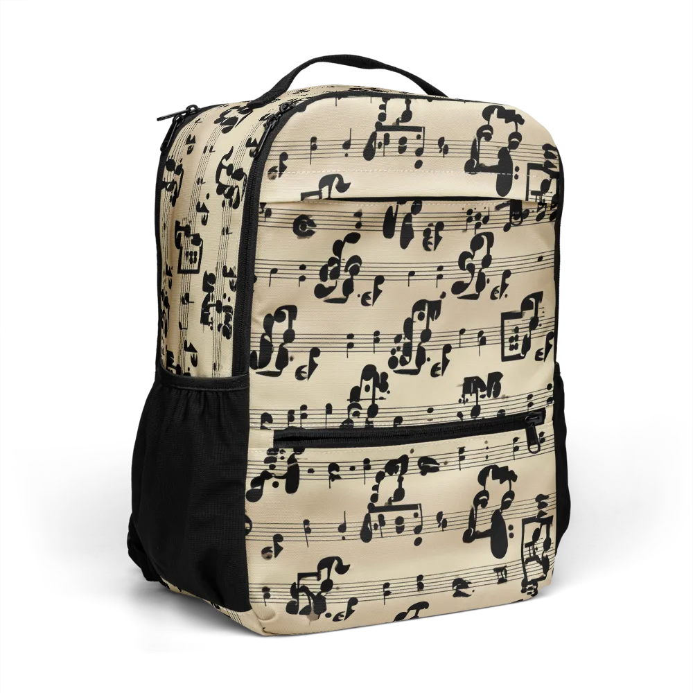 Midnight Melody on Utility Backpack — Right Front