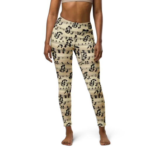 Midnight Melody on a Yoga Leggings