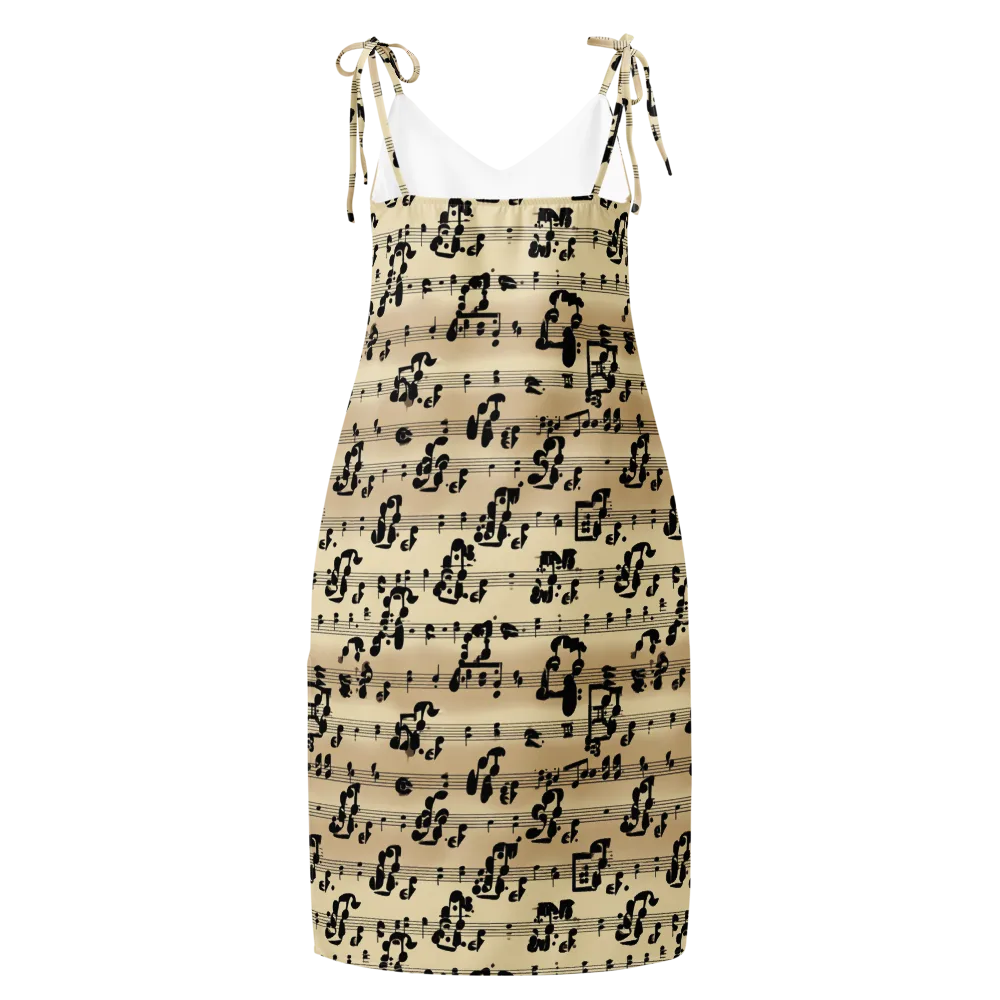 Midnight Melody on Slip Dress — Back