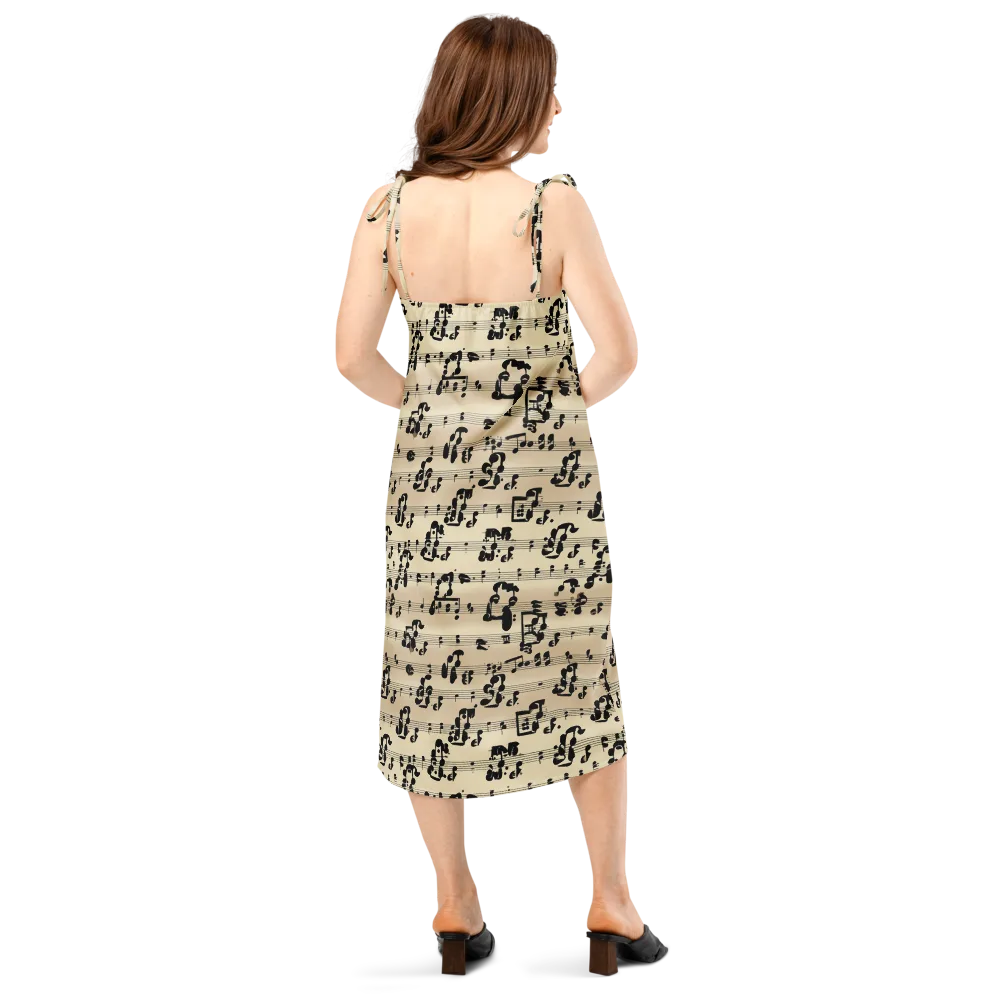 Midnight Melody on Slip Dress — Back