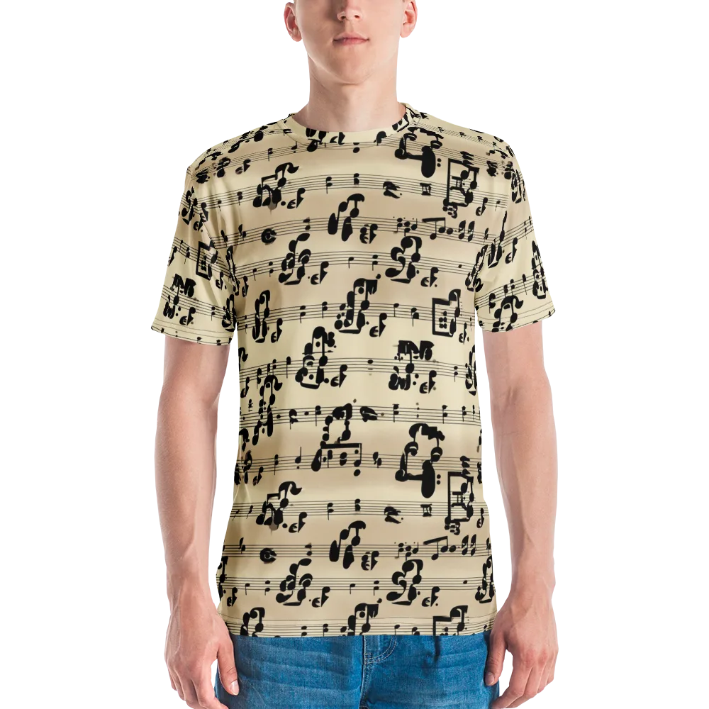 Midnight Melody on Men's Crew Neck T-Shirt — Front