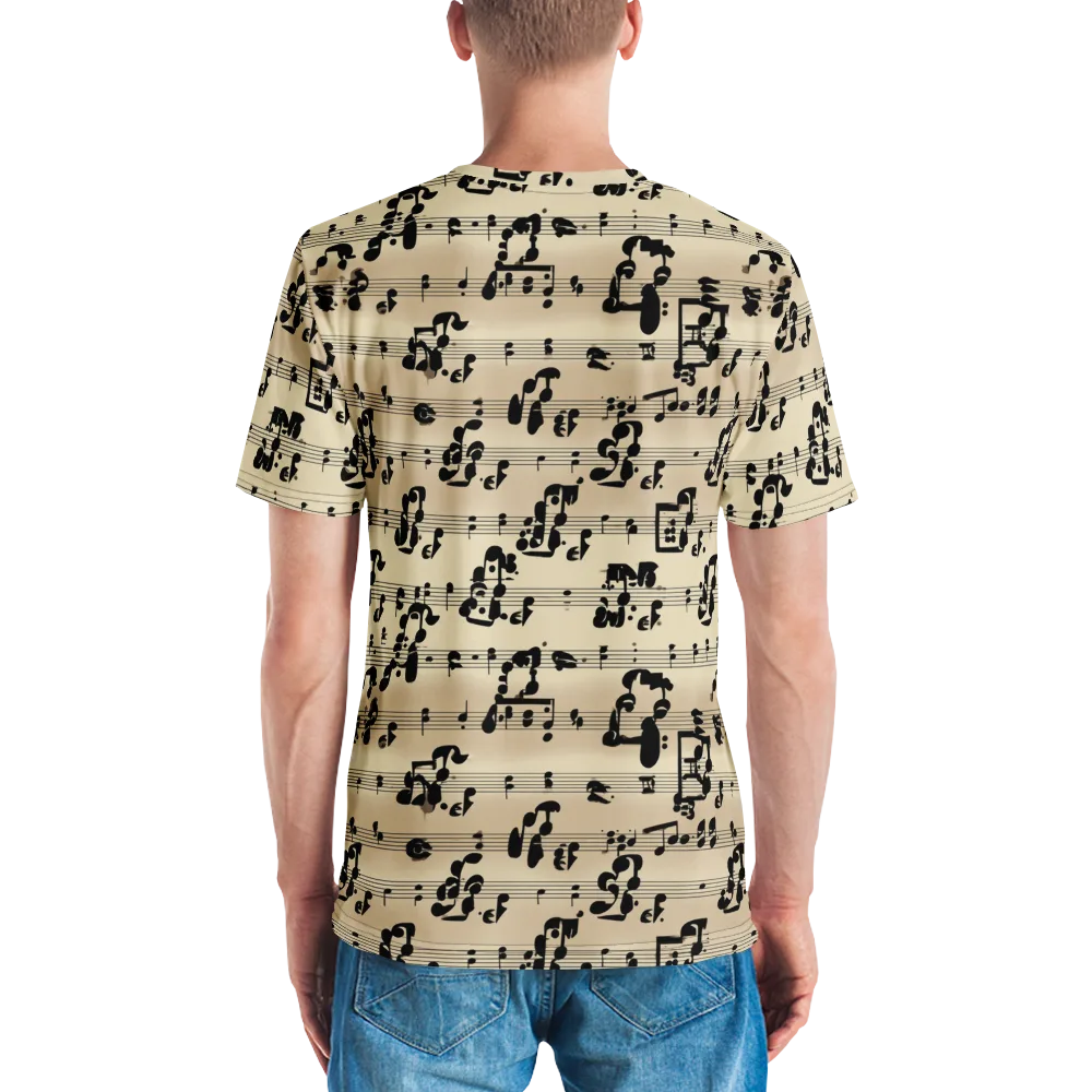 Midnight Melody on Men's Crew Neck T-Shirt — Back