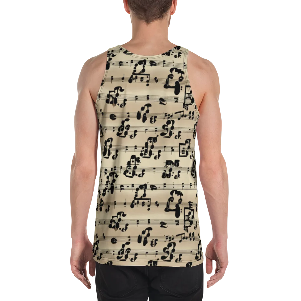 Midnight Melody on Men's Tank Top — Back