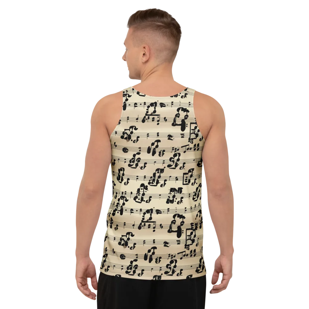 Midnight Melody on Men's Tank Top — Back