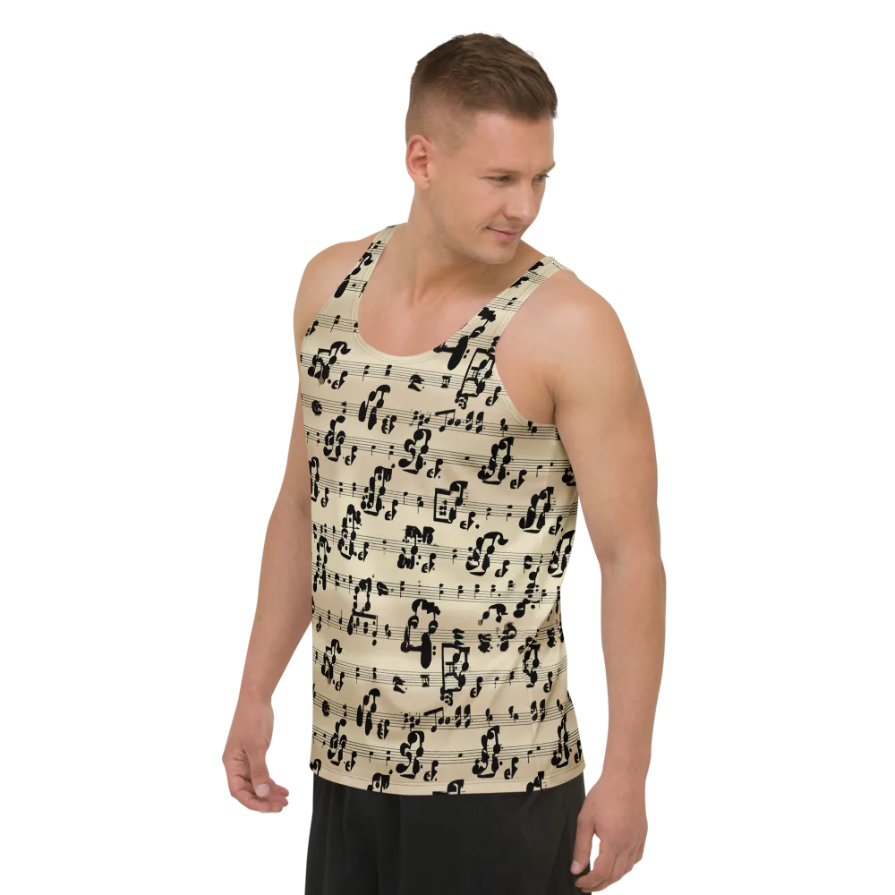 Midnight Melody on Men's Tank Top — Left Front