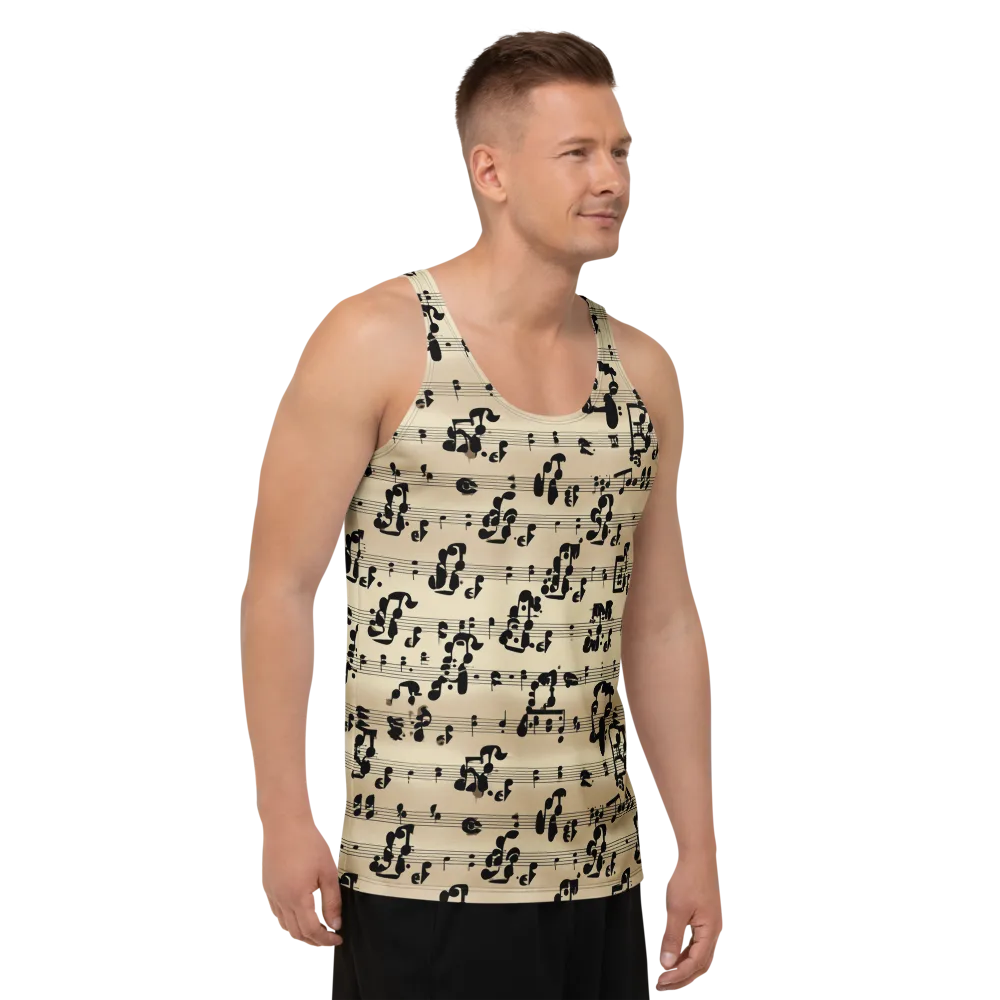 Midnight Melody on Men's Tank Top — Right Front