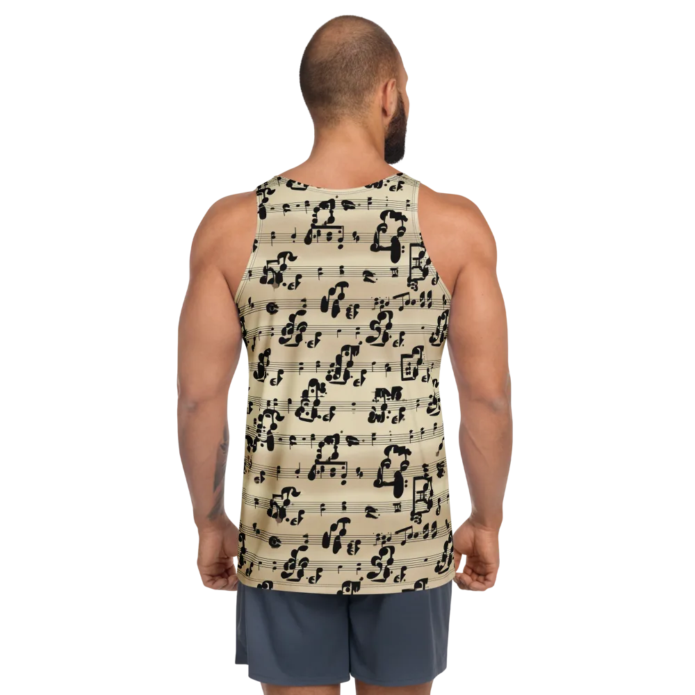 Midnight Melody on Men's Tank Top — Back