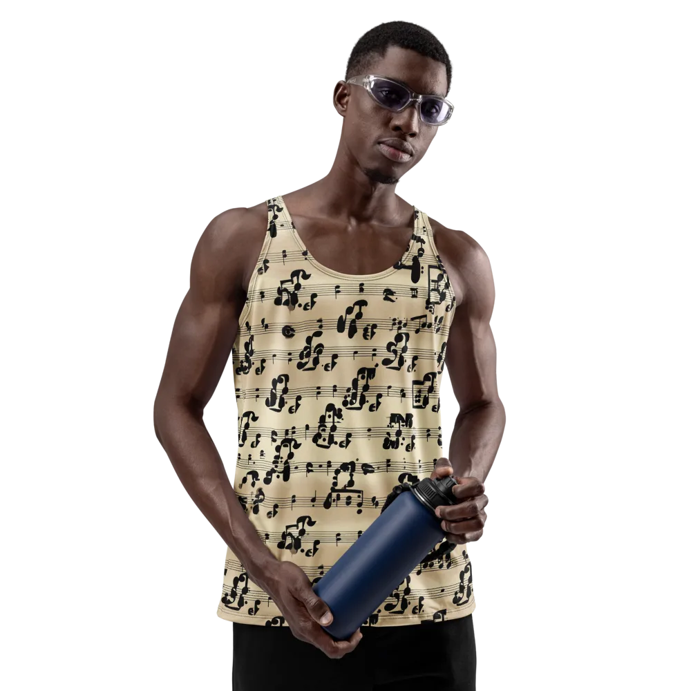 Midnight Melody on Men's Tank Top — Front
