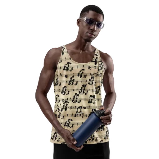 Midnight Melody on a Men's Tank Top