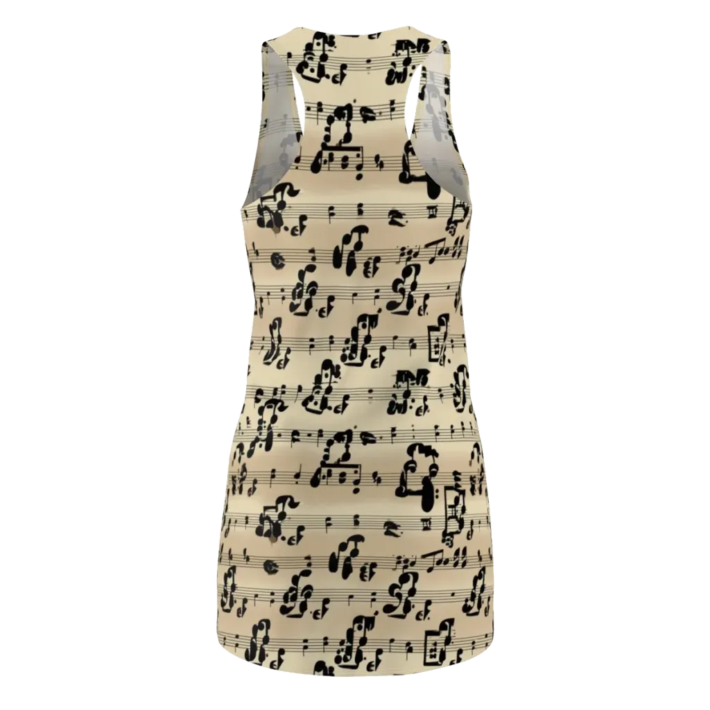 Midnight Melody on Racerback Dress — Back
